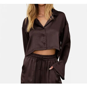 Beach Riot Vella Satin Top